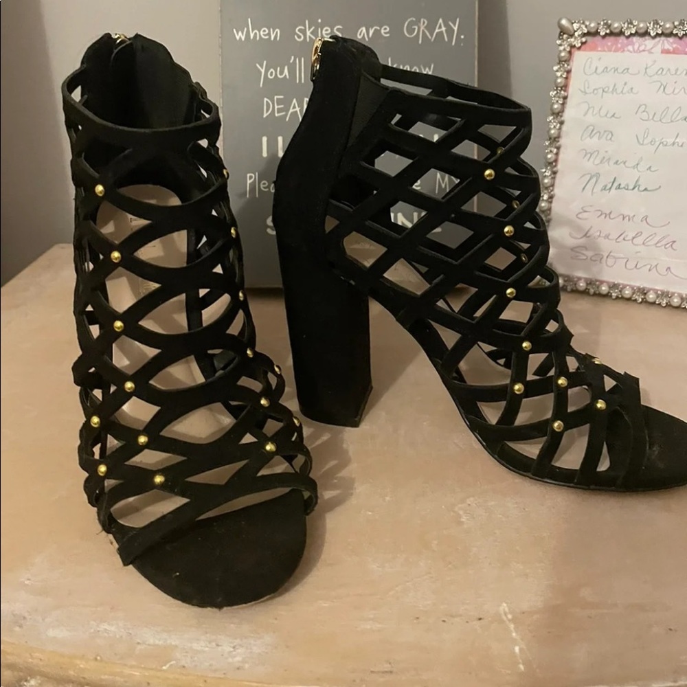 Nicole Miller Block Heel Sandals